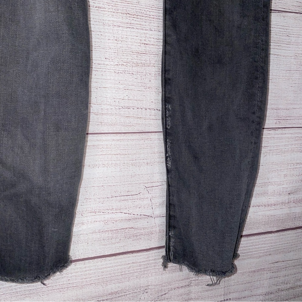 MOTHER Gray Distressed skinny jeans - Picture 7 of 10